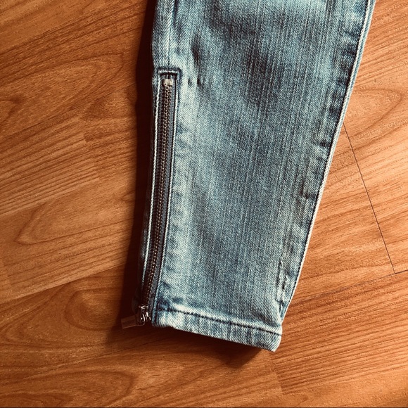 Micheal kors zipper distressed skinny jeans - Picture 6 of 12